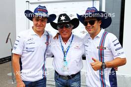 (L to R): Valtteri Bottas (FIN) Williams with Mario Andretti (USA) Circuit of The Americas' Official Ambassador and Felipe Massa (BRA) Williams. 04.09.2014. Formula 1 World Championship, Rd 13, Italian Grand Prix, Monza, Italy, Preparation Day.
