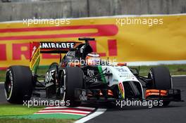 Nico Hulkenberg (GER) Sahara Force India F1 VJM07. 03.10.2014. Formula 1 World Championship, Rd 15, Japanese Grand Prix, Suzuka, Japan, Practice Day.