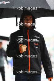 Sergio Perez (MEX) Sahara Force India F1. 05.10.2014. Formula 1 World Championship, Rd 15, Japanese Grand Prix, Suzuka, Japan, Race Day.