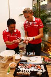 Max Chilton (GBR) Marussia F1 Team at the Marussia F1 Team Sushi Happy Hour. 02.10.2014. Formula 1 World Championship, Rd 15, Japanese Grand Prix, Suzuka, Japan, Preparation Day.