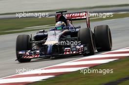 Jean-Eric Vergne (FRA) Scuderia Toro Rosso STR9. 28.03.2014. Formula 1 World Championship, Rd 2, Malaysian Grand Prix, Sepang, Malaysia, Friday.