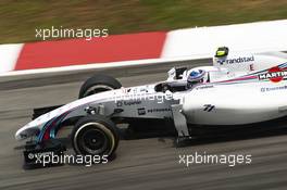 Valtteri Bottas (FIN) Williams FW36. 28.03.2014. Formula 1 World Championship, Rd 2, Malaysian Grand Prix, Sepang, Malaysia, Friday.