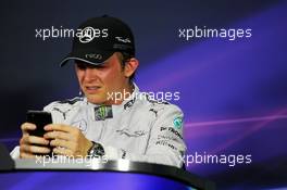 Second placed Nico Rosberg (GER) Mercedes AMG F1 in the FIA Press Conference. 30.03.2014. Formula 1 World Championship, Rd 2, Malaysian Grand Prix, Sepang, Malaysia, Sunday.