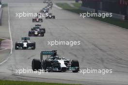 Lewis Hamilton (GBR) Mercedes AMG F1 W05. 30.03.2014. Formula 1 World Championship, Rd 2, Malaysian Grand Prix, Sepang, Malaysia, Sunday.