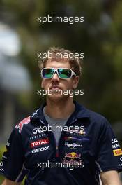 Sebastian Vettel (GER) Red Bull Racing. 30.03.2014. Formula 1 World Championship, Rd 2, Malaysian Grand Prix, Sepang, Malaysia, Sunday.