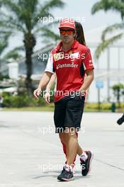 Fernando Alonso (ESP) Ferrari. 30.03.2014. Formula 1 World Championship, Rd 2, Malaysian Grand Prix, Sepang, Malaysia, Sunday.