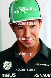 Kamui Kobayashi (JPN) Caterham. 27.03.2014. Formula 1 World Championship, Rd 2, Malaysian Grand Prix, Sepang, Malaysia, Thursday.