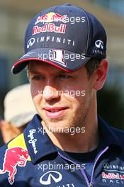 Sebastian Vettel (GER) Red Bull Racing. 27.03.2014. Formula 1 World Championship, Rd 2, Malaysian Grand Prix, Sepang, Malaysia, Thursday.