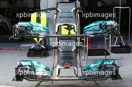 Mercedes AMG F1 W05 front wings. 27.03.2014. Formula 1 World Championship, Rd 2, Malaysian Grand Prix, Sepang, Malaysia, Thursday.