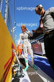 Nico Rosberg (GER) Mercedes AMG F1 on the grid. 12.10.2014. Formula 1 World Championship, Rd 16, Russian Grand Prix, Sochi Autodrom, Sochi, Russia, Race Day.