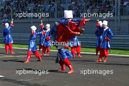 Pre-Race Ceremony. 12.10.2014. Formula 1 World Championship, Rd 16, Russian Grand Prix, Sochi Autodrom, Sochi, Russia, Race Day.