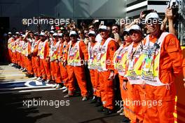 Marshals. 12.10.2014. Formula 1 World Championship, Rd 16, Russian Grand Prix, Sochi Autodrom, Sochi, Russia, Race Day.