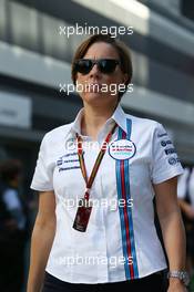Claire Williams (GBR) Williams Deputy Team Principal. 12.10.2014. Formula 1 World Championship, Rd 16, Russian Grand Prix, Sochi Autodrom, Sochi, Russia, Race Day.