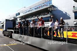 The drivers parade. 12.10.2014. Formula 1 World Championship, Rd 16, Russian Grand Prix, Sochi Autodrom, Sochi, Russia, Race Day.