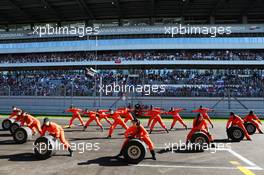 Pre-Race Ceremony. 12.10.2014. Formula 1 World Championship, Rd 16, Russian Grand Prix, Sochi Autodrom, Sochi, Russia, Race Day.