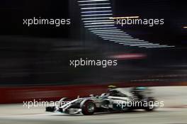 Nico Rosberg (GER) Mercedes AMG F1 W05. 19.09.2014. Formula 1 World Championship, Rd 14, Singapore Grand Prix, Singapore, Singapore, Practice Day.