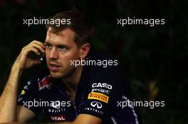 Sebastian Vettel (GER) Red Bull Racing. 19.09.2014. Formula 1 World Championship, Rd 14, Singapore Grand Prix, Singapore, Singapore, Practice Day.