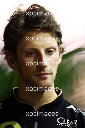 Romain Grosjean (FRA) Lotus F1 Team. 19.09.2014. Formula 1 World Championship, Rd 14, Singapore Grand Prix, Singapore, Singapore, Practice Day.