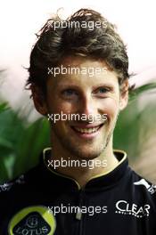 Romain Grosjean (FRA) Lotus F1 Team. 19.09.2014. Formula 1 World Championship, Rd 14, Singapore Grand Prix, Singapore, Singapore, Practice Day.