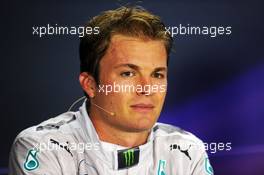 Nico Rosberg (GER) Mercedes AMG F1 in the FIA Press Conference. 20.09.2014. Formula 1 World Championship, Rd 14, Singapore Grand Prix, Singapore, Singapore, Qualifying Day.
