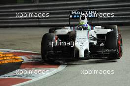 Felipe Massa (BRA) Williams FW36. 20.09.2014. Formula 1 World Championship, Rd 14, Singapore Grand Prix, Singapore, Singapore, Qualifying Day.