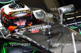 Stoffel Vandoorne (BEL) McLaren MP4-29 Test and Reserve Driver. 08.07.2014. Formula One Testing, Silverstone, England, Tuesday.