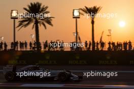 Nico Rosberg (GER) Mercedes AMG F1 W05. 21.11.2014. Formula 1 World Championship, Rd 19, Abu Dhabi Grand Prix, Yas Marina Circuit, Abu Dhabi, Practice Day.
