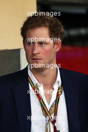 HRH Prince Harry (GBR). 23.11.2014. Formula 1 World Championship, Rd 19, Abu Dhabi Grand Prix, Yas Marina Circuit, Abu Dhabi, Race Day.