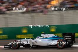 Valtteri Bottas (FIN) Williams FW36. 23.11.2014. Formula 1 World Championship, Rd 19, Abu Dhabi Grand Prix, Yas Marina Circuit, Abu Dhabi, Race Day.