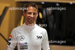 Jenson Button (GBR) McLaren. 20.11.2014. Formula 1 World Championship, Rd 19, Abu Dhabi Grand Prix, Yas Marina Circuit, Abu Dhabi, Preparation Day.