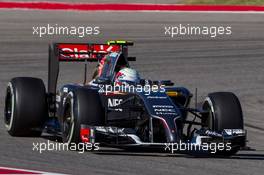 Esteban Gutierrez (MEX) Sauber C33. 31.10.2014. Formula 1 World Championship, Rd 17, United States Grand Prix, Austin, Texas, USA, Practice Day.
