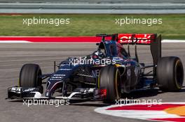 Adrian Sutil (GER) Sauber C33. 31.10.2014. Formula 1 World Championship, Rd 17, United States Grand Prix, Austin, Texas, USA, Practice Day.
