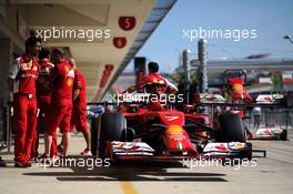 Ferrari F14-T. 30.10.2014. Formula 1 World Championship, Rd 17, United States Grand Prix, Austin, Texas, USA, Preparation Day.