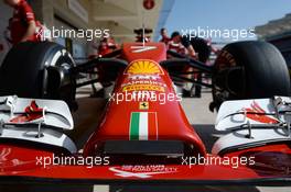 Ferrari F14-T nosecone. 30.10.2014. Formula 1 World Championship, Rd 17, United States Grand Prix, Austin, Texas, USA, Preparation Day.