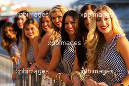 Grid girls. 30.10.2014. Formula 1 World Championship, Rd 17, United States Grand Prix, Austin, Texas, USA, Preparation Day.