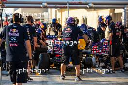 Red Bull Racing practice pit stops. 30.10.2014. Formula 1 World Championship, Rd 17, United States Grand Prix, Austin, Texas, USA, Preparation Day.