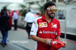 Fernando Alonso (ESP) Ferrari. 30.10.2014. Formula 1 World Championship, Rd 17, United States Grand Prix, Austin, Texas, USA, Preparation Day.
