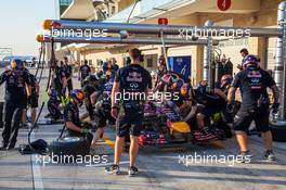 Red Bull Racing practice pit stops. 30.10.2014. Formula 1 World Championship, Rd 17, United States Grand Prix, Austin, Texas, USA, Preparation Day.