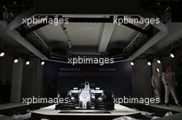 The Williams FW36 with Martini livery is unveiled. 06.03.2014. Formula One Launch, Williams FW36 Official Unveiling, London, England.