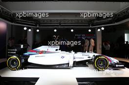 The Williams FW36 with Martini livery is unveiled. 06.03.2014. Formula One Launch, Williams FW36 Official Unveiling, London, England.