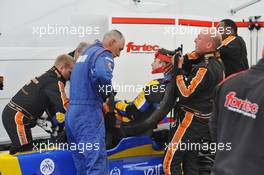 training of extraction team with John Bryant-Meisner (SWE) FORTEC MOTORSPORTS Dallara F312 Mercedes 20.06.2014. FIA F3 European Championship 2014, Round 5, Qualifying 1, Spa-Francorchamps