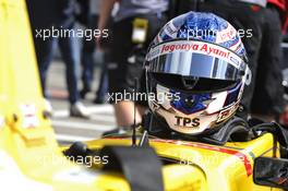 helmet of Tom Blomqvist (GBR) JAGONYA AYAM with CARLIN Dallara F312 Volkswagen 21.06.2014. FIA F3 European Championship 2014, Round 5, Race 1, Spa-Francorchamps
