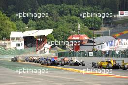 start race 2 22.06.2014. FIA F3 European Championship 2014, Round 5, Race 2, Spa-Francorchamps