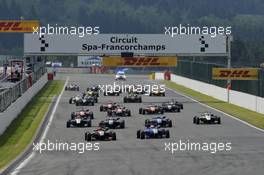 start race 3 22.06.2014. FIA F3 European Championship 2014, Round 5, Race 3, Spa-Francorchamps