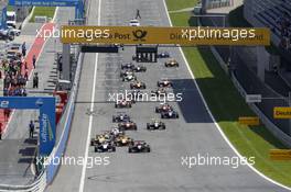 Start of the Race 1, 02.08.2014. FIA F3 European Championship 2014, Round 8, Race 1, Red Bull Ring, Spielberg, Austria