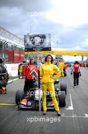 Gridgirl of Esteban Ocon (FRA) Prema Powerteam Dallara F312 – Mercedes 17.08.2014. FIA F3 European Championship 2014, Round 9, Race 2, Nürburgring, Nürburg