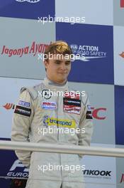 podium, Lucas Auer (AUT) KFZTEILE24 MÜCKE MOTORSPORT Dallara F312 Mercedes 19.10.2014. FIA F3 European Championship 2014, Round 11, Race 3, Hockenheimring, Hockenheim