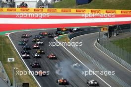 Race 2, Start of the race 22.06.2014. GP2 Series, Rd 4, Spielberg, Austria, Sunday.