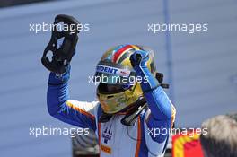 Race 2, Johnny Cecotto Jr. (VEN) Trident, race winner 22.06.2014. GP2 Series, Rd 4, Spielberg, Austria, Sunday.