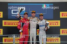 Race 2, 1st position Jolyon Palmer (GBR) Dams, 2nd position Stefano Coletti (MON) Racing Engineering and 3rd position Stephane Richelmi (MON) DAMS 07.09.2014. GP2 Series, Rd 09, Monza, Italy, Sunday.